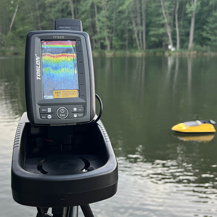 Купить эхолот Toslon TF 520 с установкой на кораблик для рыбалки фотография