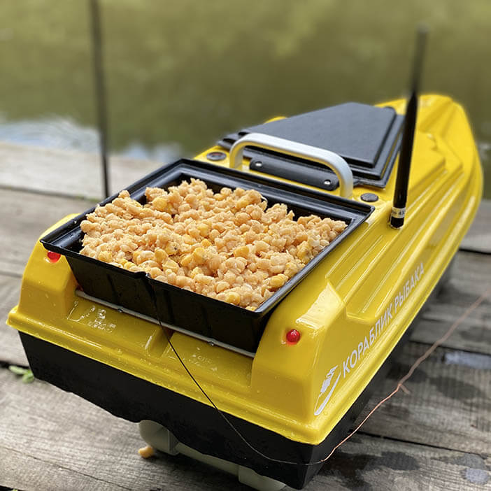 Бункер с прикормкой карпового кораблика Тигр 2 фото