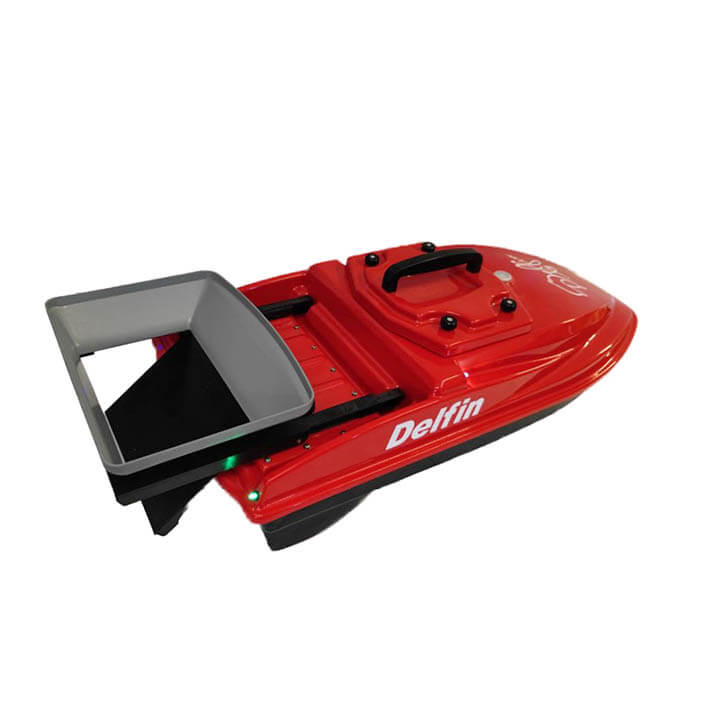 Открытый бункер кораблика Дельфин X3 - модернизированный кораблик Дельфин 3м фото