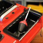 Фиксация снасти в бункере на карповом кораблике Тигр с GPS автопилотом фотография